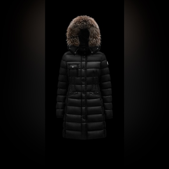 Moncler Hermifur Women’s Long Down Jacket with detachable hood Size 1 - Picture 4 of 10